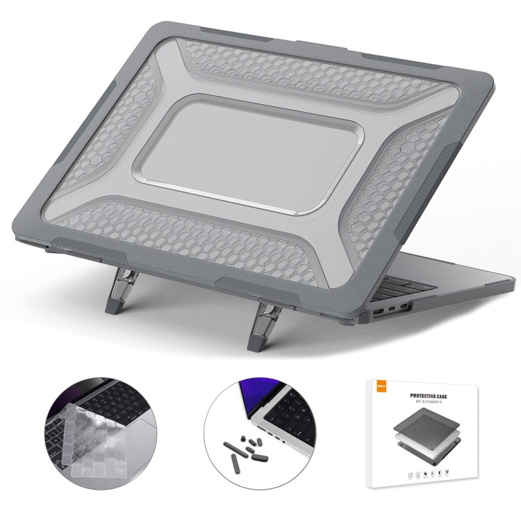 For MacBook Air 13.6 2022/2024 A2681 (M2) / A3113 (M3) ENKAY Hat-Prince 3 in 1 Protective Bracket  Case Cover Hard Shell with TPU Keyboard Film / Anti-dust Plugs, For MacBook Air 13.6 2022/2024 A2681 (M2) / A3113 (M3)