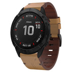 For Garmin Fenix 6X / Light Brown