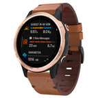 For Garmin Fenix 6S / Brown