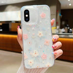 For iPhone XS Max / D02 Hand-painted Flower