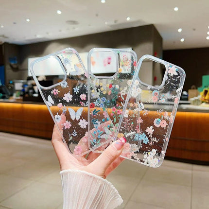Fresh Small Floral Epoxy TPU Phone Case