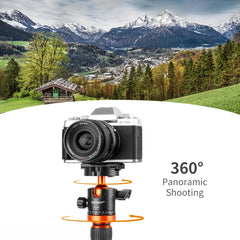 K&F CONCEPT KF31.023V3 360 Degree Rotating Panoramic Metal Tripod Ball Head with 1/4 Inch Quick Release Plate, KF31.023V3