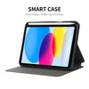 For iPad 10th Gen 10.9 2022 ENKAY TPU Back Cover Smart Leather Tablet Case with Pen Slot & Holder