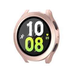 For Samsung Galaxy Watch4/5 44mm ENKAY Hat-Prince Waterproof Full Coverage PC Frame + 9H Tempered Glass Case