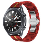 For Samsung Galaxy watch3 45mm / Red+Gold
