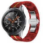 For Samsung Galaxy watch 46mm / Red+Gold