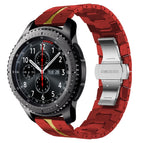 For Samsung Gear S3 Frontier / Red+Gold