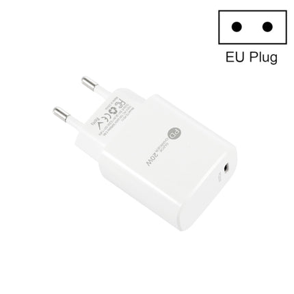 PD11 Mini Single Port PD3.0 USB-C / Type-C 20W Fast Charger for iPhone / iPad Series, EU Plug, EU Plug