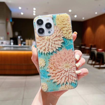 Gold Foil Oil Painting Epoxy TPU Phone Case, For iPhone 14 Pro Max, For iPhone 14 Plus, For iPhone 14 Pro, For iPhone 14