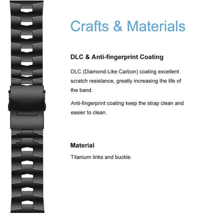 26mm Titanium Alloy Quick Release Watch Band, For Garmin Fenix 7X, For Garmin Fenix 7X Solar, For Garmin Tactix Delta, For Garmin Tactix 7, For Garmin Tactix 7 Pro, For Garmin Enduro 2, For Garmin Enduro, For Garmin Fenix 6X Pro                        ...