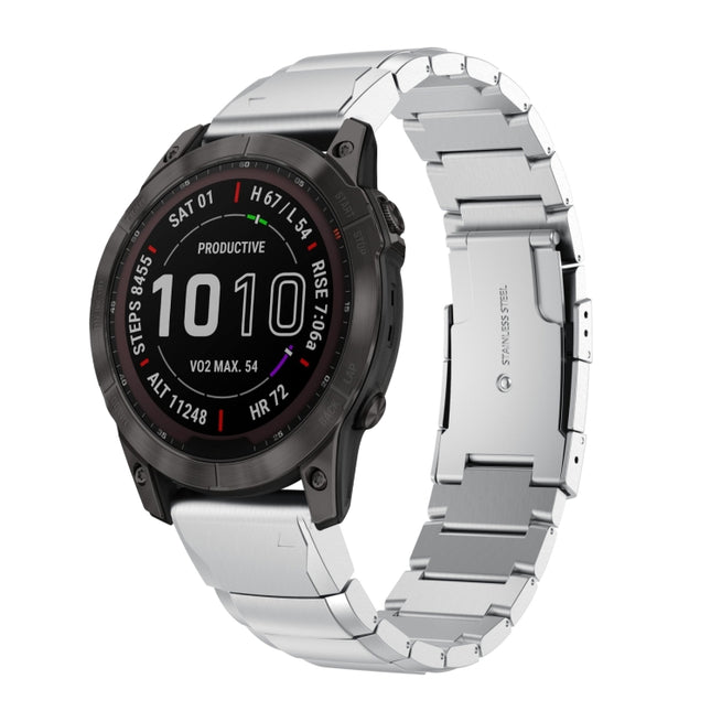 26mm Tortoise Shell Stainless Steel Watch Band, For Garmin Fenix 7X, For Garmin Enduro 2, For Garmin Tactix 7, For Garmin Tactix 7 Pro, For Garmin Fenix 7X Solar, For Garmin Tactix Delta, For Garmin Enduro, For Garmin Fenix 6X, For Garmin Fenix 6X Pro ...