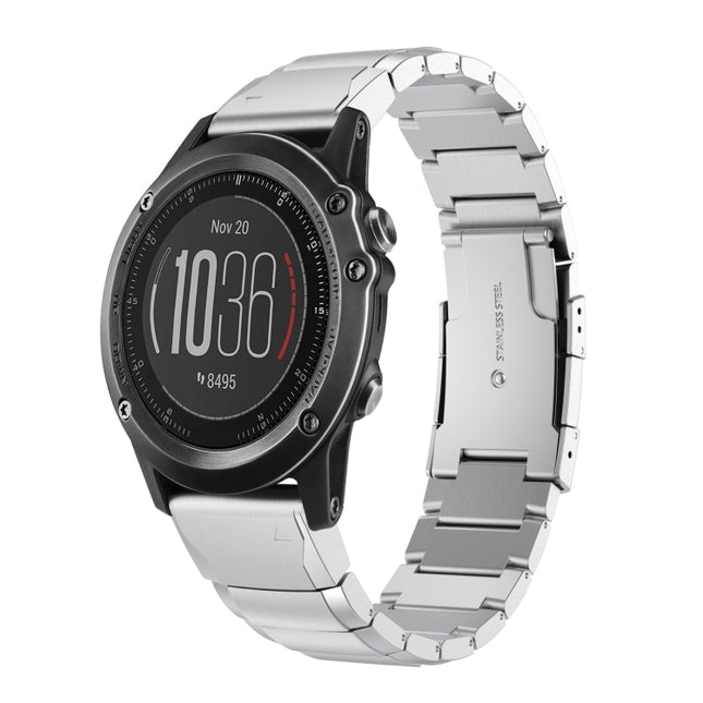 26mm Tortoise Shell Stainless Steel Watch Band, For Garmin Fenix 3, For Garmin Fenix 3 HR, For Garmin Descent MK 2, For Garmin Descent MK 2i