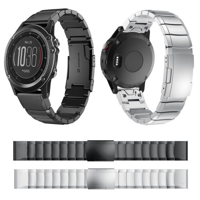 26mm Tortoise Shell Stainless Steel Watch Band, For Garmin Fenix 3, For Garmin Fenix 3 HR, For Garmin Descent MK 2, For Garmin Descent MK 2i