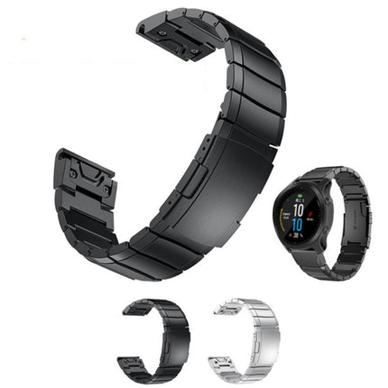 26mm Tortoise Shell Stainless Steel Watch Band, For Garmin Fenix 3, For Garmin Fenix 3 HR, For Garmin Descent MK 2, For Garmin Descent MK 2i