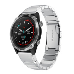 26mm Tortoise Shell Stainless Steel Watch Band, For Garmin Fenix 3, For Garmin Fenix 3 HR, For Garmin Descent MK 2, For Garmin Descent MK 2i
