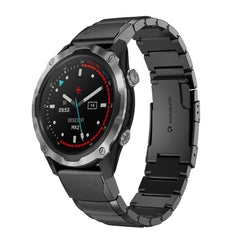 26mm Tortoise Shell Stainless Steel Watch Band, For Garmin Fenix 3, For Garmin Fenix 3 HR, For Garmin Descent MK 2, For Garmin Descent MK 2i