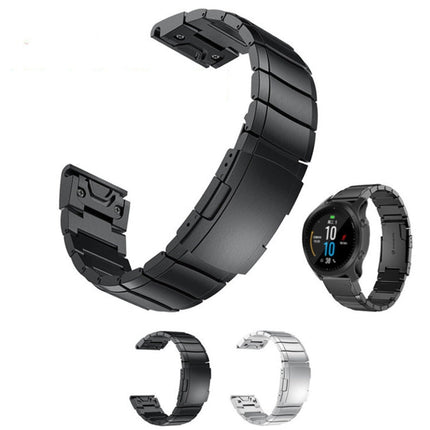 22mm Tortoise Shell Stainless Steel Watch Band, For Garmin Forerunner 955, For Garmin Forerunner 945, For Garmin Forerunner 935, For Garmin Instinct 2, For Garmin Instinct, For Garmin Descent G1, For Garmin Instinct Crossover                           ...
