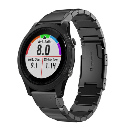 22mm Tortoise Shell Stainless Steel Watch Band, For Garmin Forerunner 955, For Garmin Forerunner 945, For Garmin Forerunner 935, For Garmin Instinct 2, For Garmin Instinct, For Garmin Descent G1, For Garmin Instinct Crossover                           ...