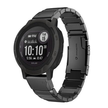 22mm Tortoise Shell Stainless Steel Watch Band, For Garmin Forerunner 955, For Garmin Forerunner 945, For Garmin Forerunner 935, For Garmin Instinct 2, For Garmin Instinct, For Garmin Descent G1, For Garmin Instinct Crossover                           ...
