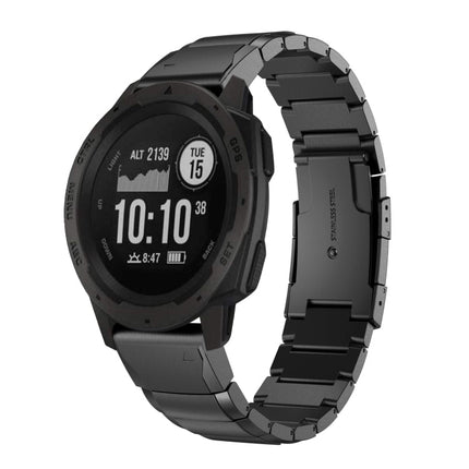 22mm Tortoise Shell Stainless Steel Watch Band, For Garmin Forerunner 955, For Garmin Forerunner 945, For Garmin Forerunner 935, For Garmin Instinct 2, For Garmin Instinct, For Garmin Descent G1, For Garmin Instinct Crossover                           ...