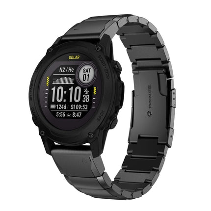 22mm Tortoise Shell Stainless Steel Watch Band, For Garmin Forerunner 955, For Garmin Forerunner 945, For Garmin Forerunner 935, For Garmin Instinct 2, For Garmin Instinct, For Garmin Descent G1, For Garmin Instinct Crossover                           ...