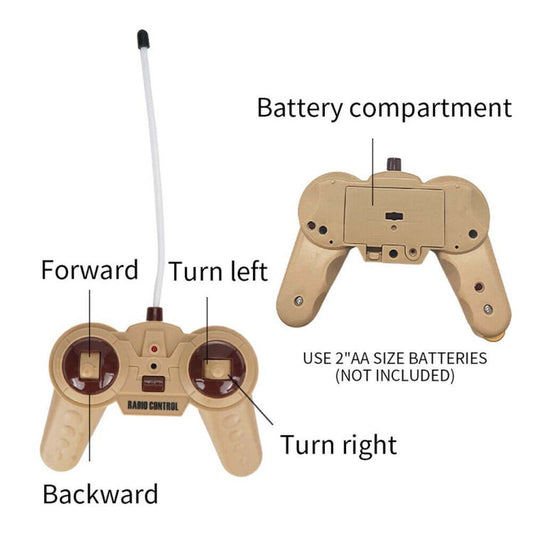 MoFun 369  Remote Control Tank 1:32 Four-way RC Vehicle, Blue, Green, Yellow