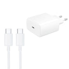 EU Plug + Type-C Cable / White