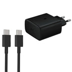 EU Plug + Type-C Cable / Black