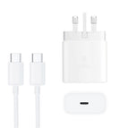 UK Plug + Type-C Cable / White