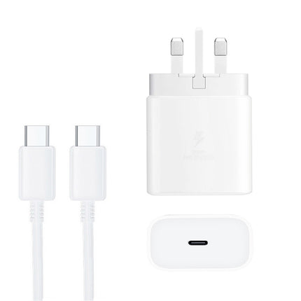 M135 45W USB-C / Type-C Port Fast Charger with 5A Type-C to Type-C Cable, UK Plug, UK Plug + Type-C Cable