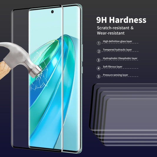 For Honor X9A / Magic5 Lite ENKAY 0.26mm 3D Hot Bending Tempered Glass Full Film with Lens Film, For Honor X9A / Magic5 Lite(1pc), For Honor X9A / Magic5 Lite(2pcs), For Honor X9A / Magic5 Lite(5pcs)