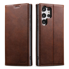 Suteni Calf Texture Horizontal Flip Leather Phone Case, For Samsung Galaxy S23 Ultra 5G, For Samsung Galaxy S23+ 5G, For Samsung Galaxy S23 5G