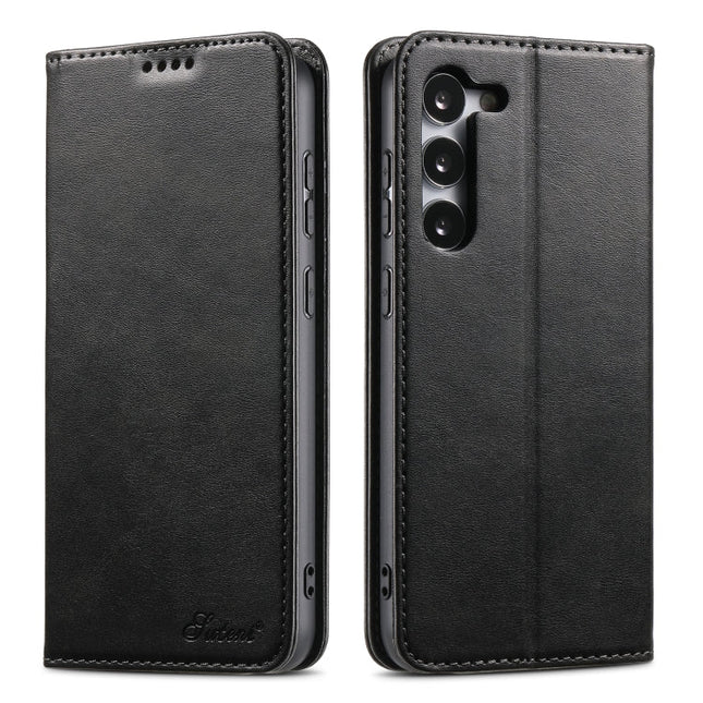 Suteni Calf Texture Horizontal Flip Leather Phone Case, For Samsung Galaxy S24 Ultra 5G, For Samsung Galaxy S24+ 5G, For Samsung Galaxy S24 5G, For Samsung Galaxy S23 Ultra 5G, For Samsung Galaxy S23+ 5G, For Samsung Galaxy S23 5G