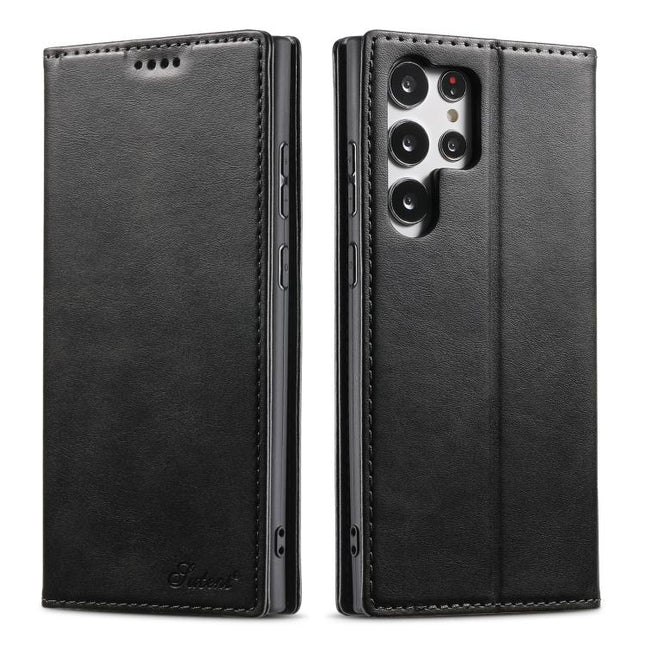 Suteni Calf Texture Horizontal Flip Leather Phone Case, For Samsung Galaxy S26+ 5G, For Samsung Galaxy S26 Ultra 5G, For Samsung Galaxy S26 5G, For Samsung Galaxy S25 5G, For Samsung Galaxy S25+ 5G, For Samsung Galaxy S25 Ultra 5G