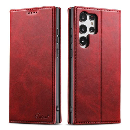 Suteni Calf Texture Horizontal Flip Leather Phone Case, For Samsung Galaxy S26+ 5G, For Samsung Galaxy S26 Ultra 5G, For Samsung Galaxy S26 5G, For Samsung Galaxy S25 5G, For Samsung Galaxy S25+ 5G, For Samsung Galaxy S25 Ultra 5G