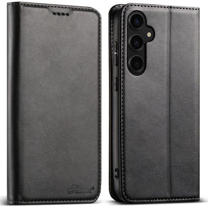 Suteni Calf Texture Horizontal Flip Leather Phone Case, For Samsung Galaxy S26+ 5G, For Samsung Galaxy S26 Ultra 5G, For Samsung Galaxy S26 5G, For Samsung Galaxy S25 5G, For Samsung Galaxy S25+ 5G, For Samsung Galaxy S25 Ultra 5G