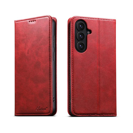 Suteni Calf Texture Horizontal Flip Leather Phone Case, For Samsung Galaxy S26+ 5G, For Samsung Galaxy S26 Ultra 5G, For Samsung Galaxy S26 5G, For Samsung Galaxy S25 5G, For Samsung Galaxy S25+ 5G, For Samsung Galaxy S25 Ultra 5G