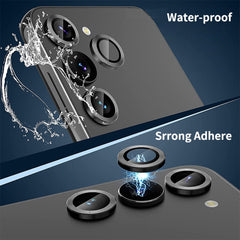 For Samsung Galaxy A24 ENKAY Hat-Prince 9H Rear Camera Lens Aluminium Alloy Ring Tempered Glass Film