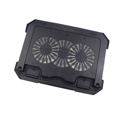 S900 Dual USB Ports Adjustable Height RGB Laptop Cooling Pad Stand, S900