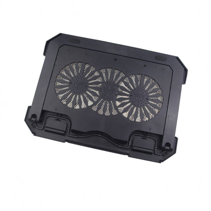 S900 Dual USB Ports Adjustable Height RGB Laptop Cooling Pad Stand, S900