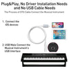 1m 8 Pin to USB-B MIDI Cable for iPad / iPhone, 8 Pin