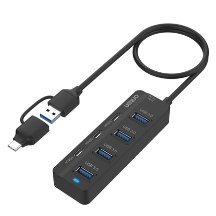 Onten UCA5306 7 in 2 USB3.0 + Type-C 7-Ports HUB Docking Station Support OTG Function, UCA5306