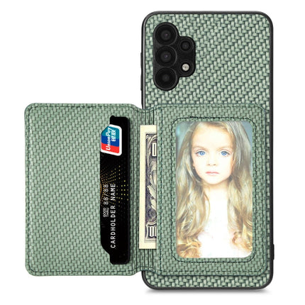 Carbon Fiber Magnetic Card Wallet Bag Phone Case, For Xiaomi Poco X4 Pro 5G, For Xiaomi Poco X5 Pro 5G, For Samsung Galaxy A22 5G, For Samsung Galaxy A32 5G