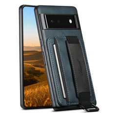 Suteni H13 Card Wallet Wrist Strap Holder PU Phone Case, For Googel Pixel 6, For Googel Pixel 6 Pro, For Googel Pixel 6a, For Googel Pixel 7 5G, For Googel Pixel 7 Pro 5G, For Googel Pixel 7a