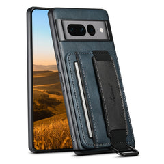 Suteni H13 Card Wallet Wrist Strap Holder PU Phone Case, For Googel Pixel 6, For Googel Pixel 6 Pro, For Googel Pixel 6a, For Googel Pixel 7 5G, For Googel Pixel 7 Pro 5G, For Googel Pixel 7a