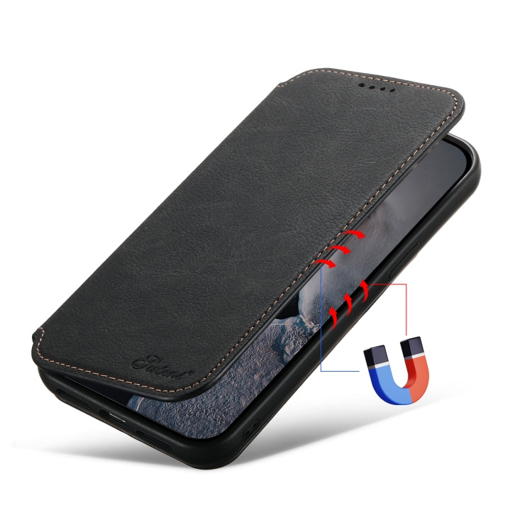 Suteni J06 Multifunctional Leather Magnetic Magsafe Phone Case, For iPhone 12/12 Pro, For iPhone 12 Pro Max, For iPhone 13, For iPhone 13 Pro, For iPhone 13 Pro Max, For iPhone 14, For iPhone 14 Pro, For iPhone 14 Plus, For iPhone 14 Pro Max