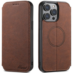 Suteni J06 Multifunctional Leather Magnetic Magsafe Phone Case, For iPhone 12/12 Pro, For iPhone 12 Pro Max, For iPhone 13, For iPhone 13 Pro, For iPhone 13 Pro Max, For iPhone 14, For iPhone 14 Pro, For iPhone 14 Plus