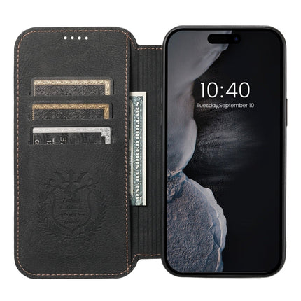 Suteni J06 Multifunctional Leather Magnetic Magsafe Phone Case, For iPhone 14 Pro Max