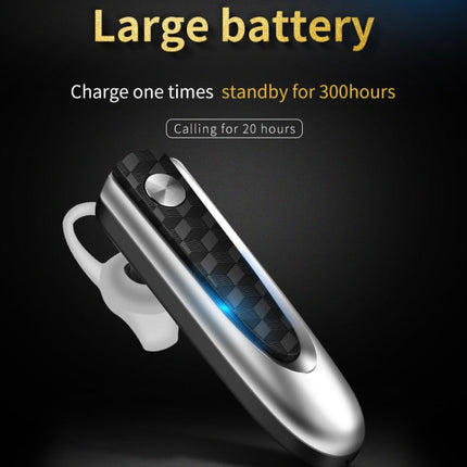 Fineblue HF68 Bluetooth Mini Earphone Business Wireless Earbud Stereo Music Hands-free Calling Earphone Large Battery Capacity, Black