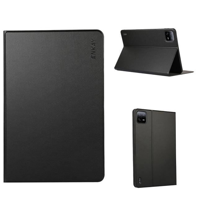 For Xiaomi Pad 6 / Pad 6 Pro ENKAY Leather Stand Smart Tablet Case, For Xiaomi Pad 6 / Pad 6 Pro